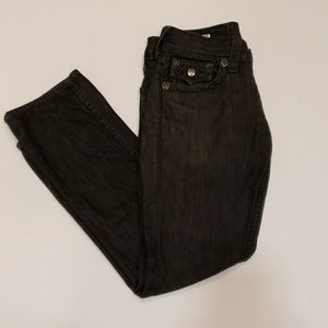 True Religion Faded Black Jeans